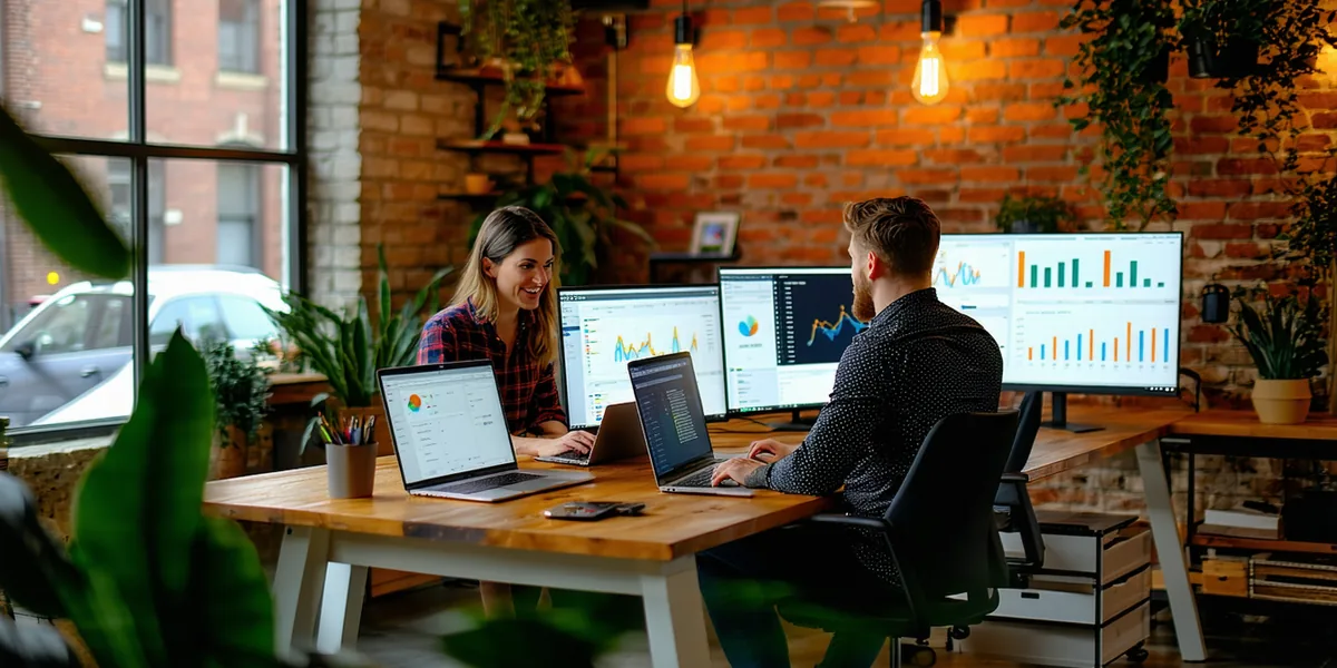 Operations team collaborating on workflow automation at a Pittsburgh startup office