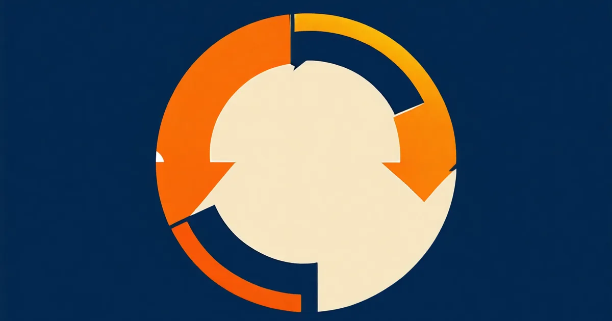 Diagram concept of workflow retry logic and fault tolerance